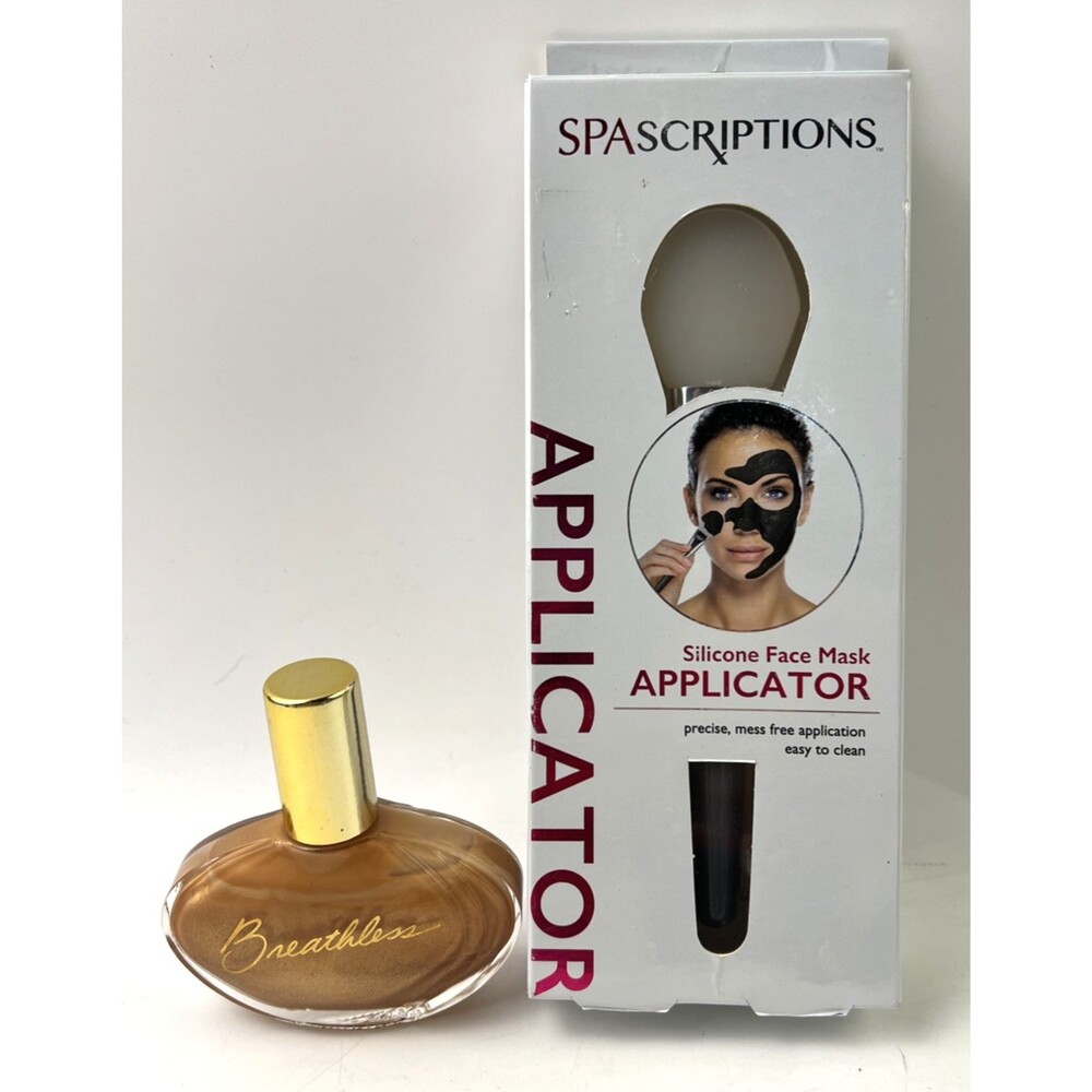 Spascriptions Silicone Face Mask Applicator Plus Bonus Body Glistener